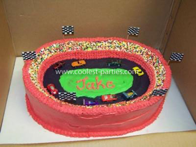 Monster Truck Birthday Cakes on Coolest 5th Birthday Race Party