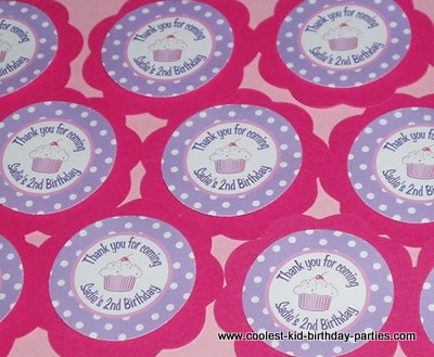Birthday Party Favors on Coolest Cupcake Theme 1st Birthday Party