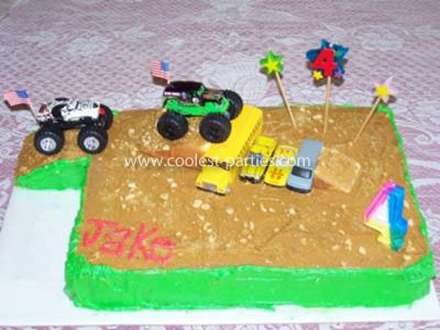 Monster Truck Birthday Cakes on Monster Truck Party Cake