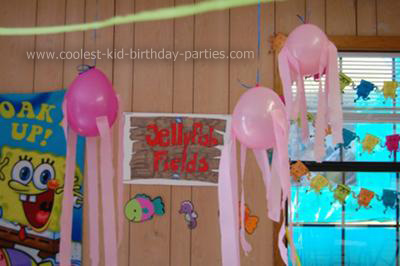 Girls Birthday Party on Elijah S Jumpin  7th Spongebob Birthday Party