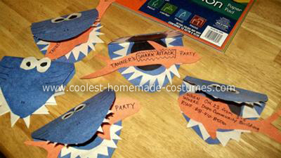 Kids Birthday Party Invitations on Tanner S 5th Underwater Shark Attack Birthday Party
