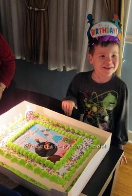 Angry Bird Birthday Boy with Cake