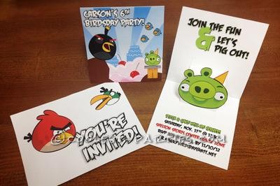 Angry Bird Birthday Invitation