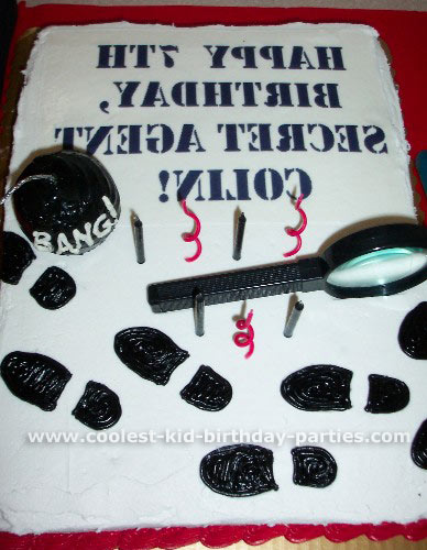 Tabitha's Secret Agent Party Tale Birthday Idea