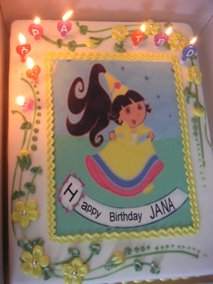 dora princess cake