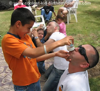 Kids feeding the grownups...