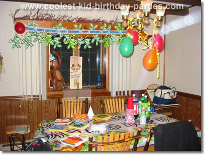 The Most Exciting Jungle Theme Balloon Decoration for Kids Birthday