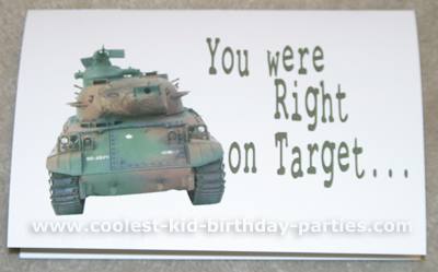 Debbie's Army Kids Party Ideas 