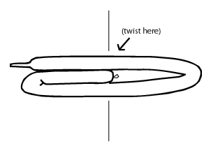 Twisting a balloon swan...Balloon animal instructions